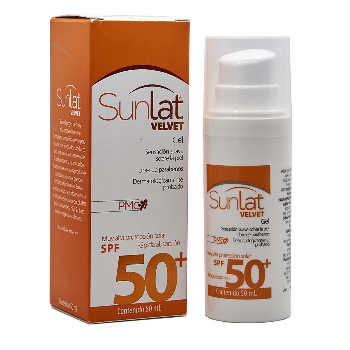 SUNLAT VELVET GEL 50+ 50 ML
