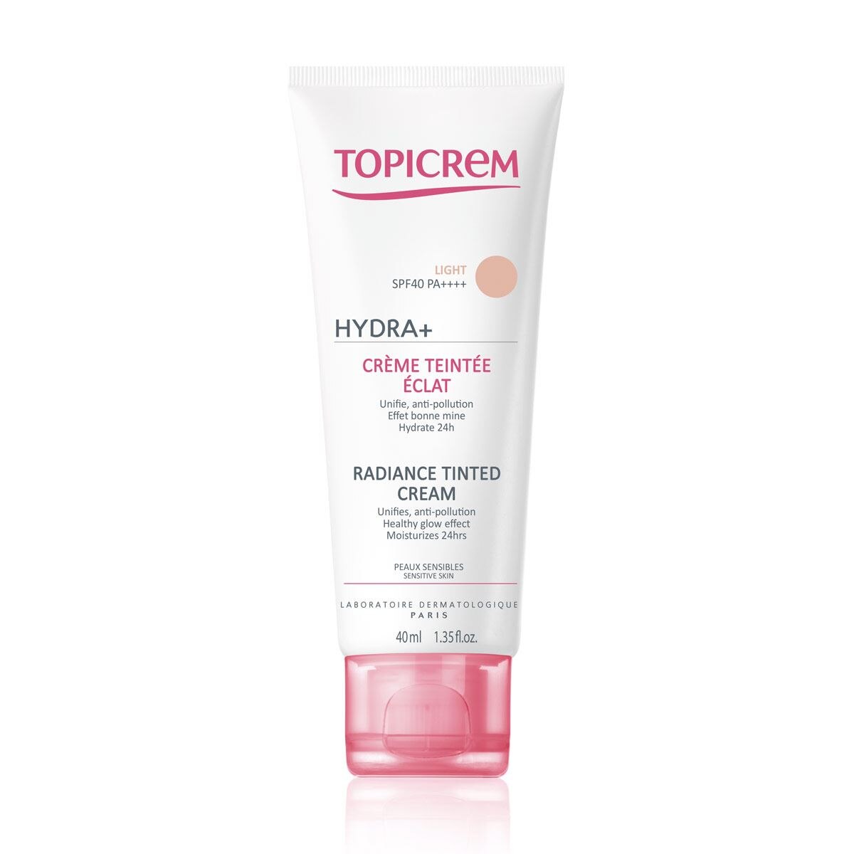 CREMA CON COLOR ILUMINADORA LIGERA TONO LIGERO, 40 ML.