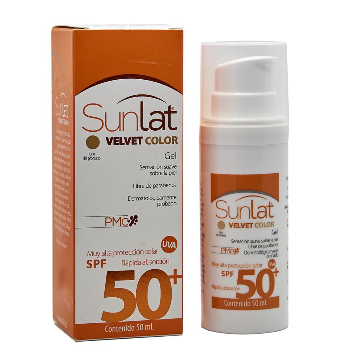 SUNLAT VELVET COLOR GEL 50+ 50 ML