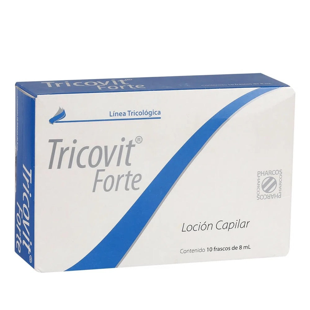 TRICOVIT FORTE LOCIÓN CAPILAR ANTICAIDA 10 FRASCOS/8 ML