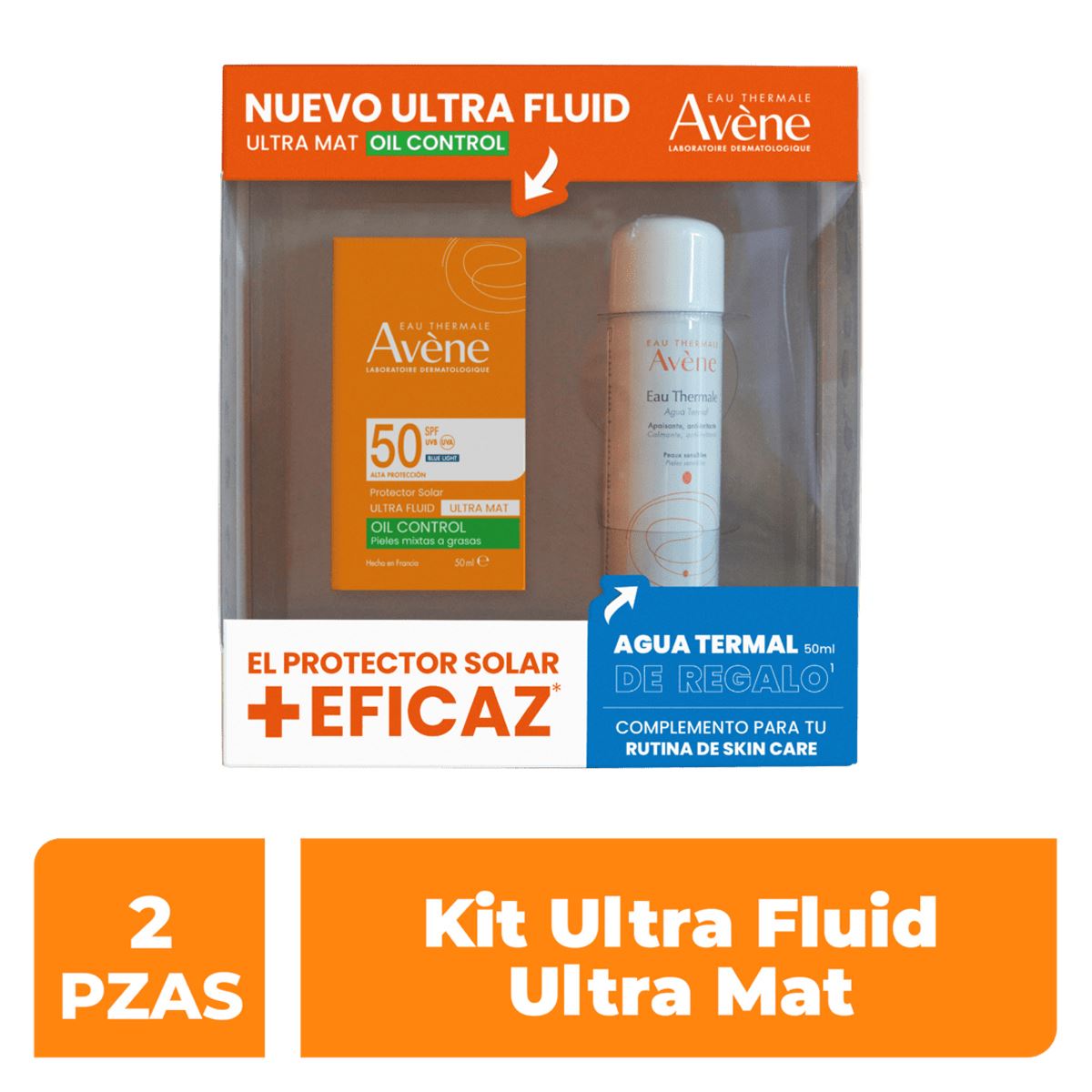 AVENE ULTRA FLUIDO OIL CONTROL 50ML / KIT MAYO 2025