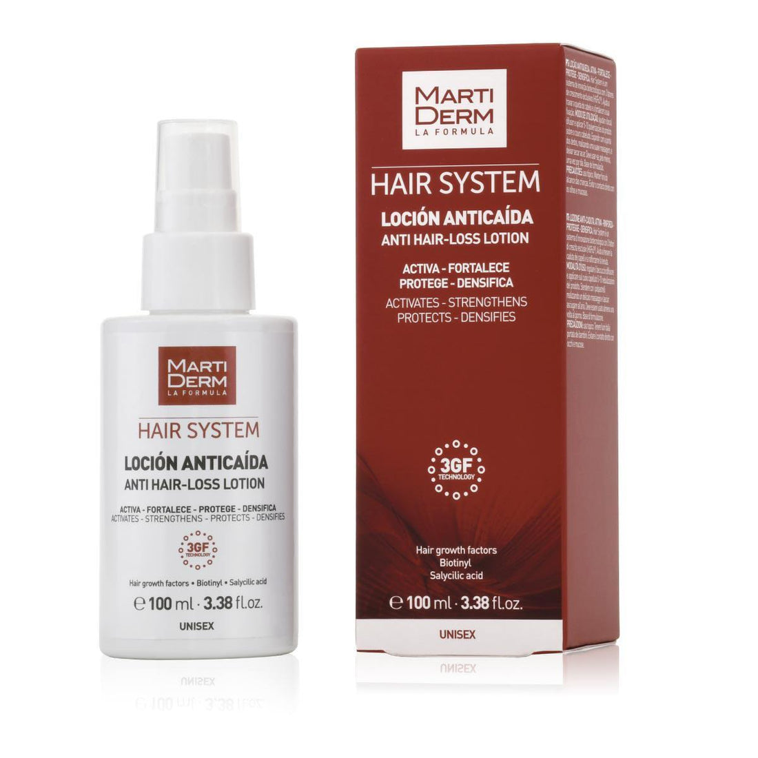 MARTIDERM HAIR SYSTEM 3GF LOCIÓN ANTICAIDA 100ML