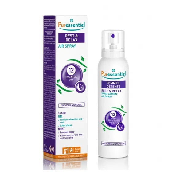 SPRAY DE AIRE PARA DESCANSAR Y RELAJARSE CON 12 ACEITES ESENCIALES- 75 ML
