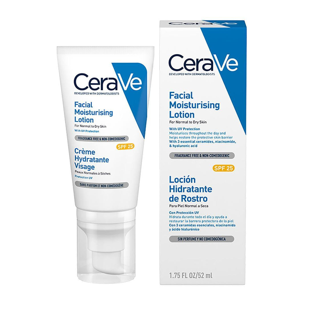 CERAVE LOCIÓN HIDRATANTE DE ROSTRO CON FPS 1.75Oz / 52ML