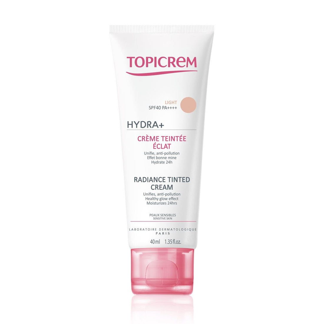CREMA CON COLOR ILUMINADORA LIGERA TONO LIGERO, 40 ML.