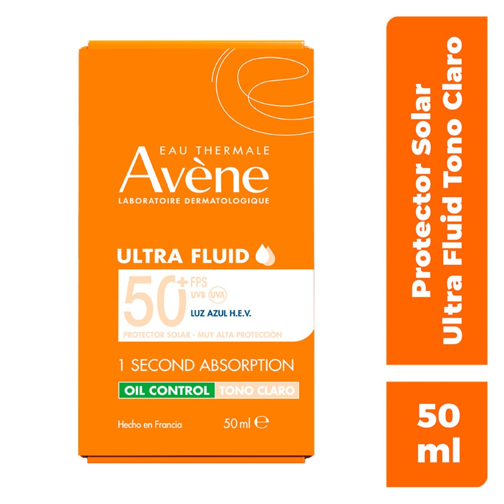 AVENE ULTRA FLUID OIL CONTROL  FPS50 50ML TONO CLARO