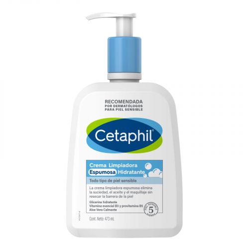 CETAPHIL CREMA LIMPIADORA ESPUMOSA HIDRATANTE 473 ML