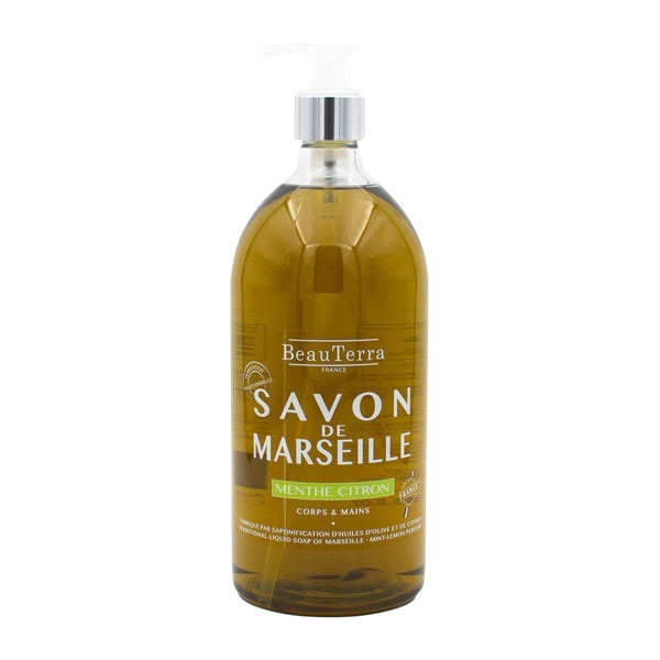 JABÓN LÍQUIDO DE MARSELLA- MENTA LIMÓN 1L