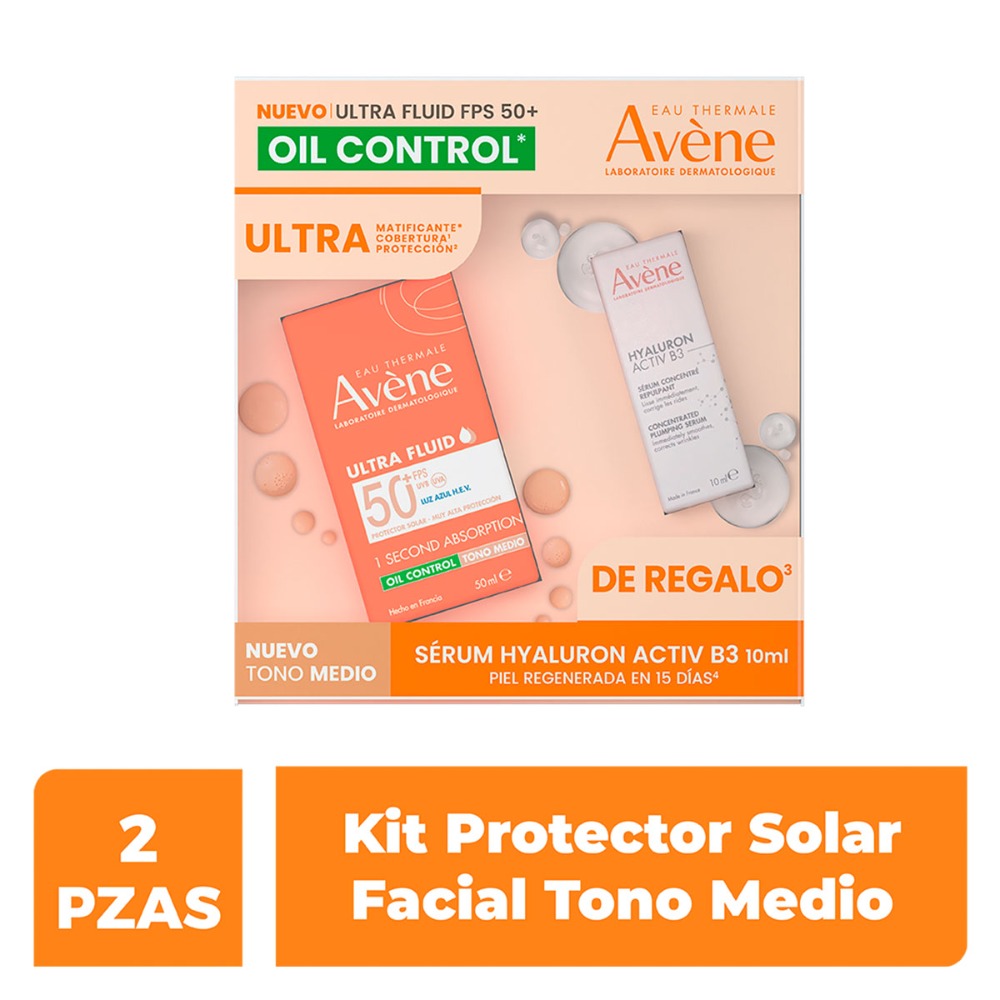 AVENE ULTRA FLUIDO OIL CONTROL 50ML TONO MEDIO / KIT ABRIL 2026