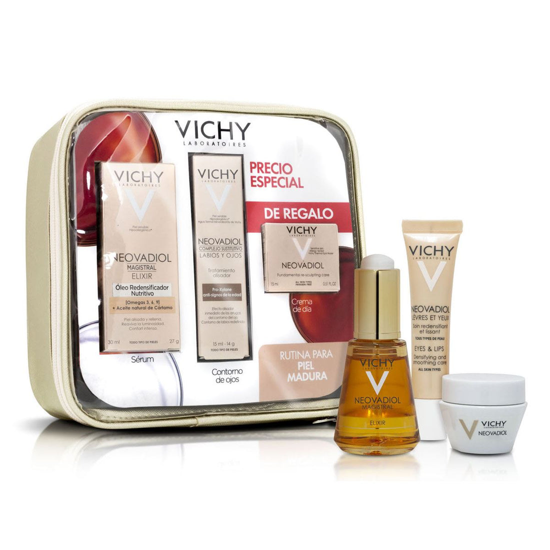 NEOVADIOL MAGISTRAL ELIXIR OLEO 30ML + NEOVADIOL CONTORNO DE LABIOS Y OJOS 15 ML + MINICREMA DE DIA