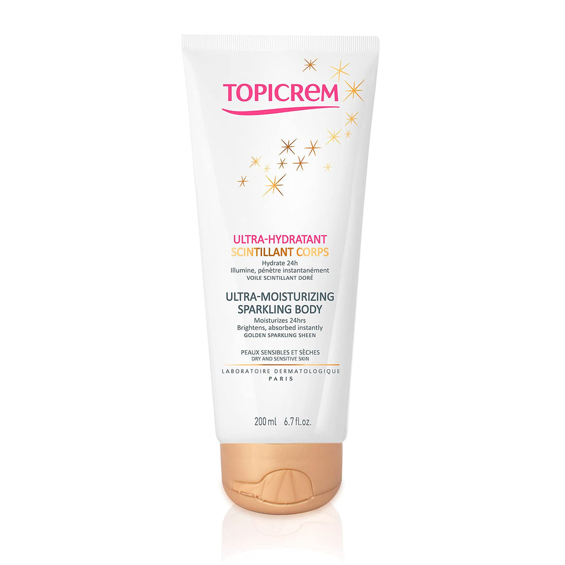 LECHE CORPOTAL ULTRA-HIDRATANTE EFECTO BRILLANTE, 200 ML.