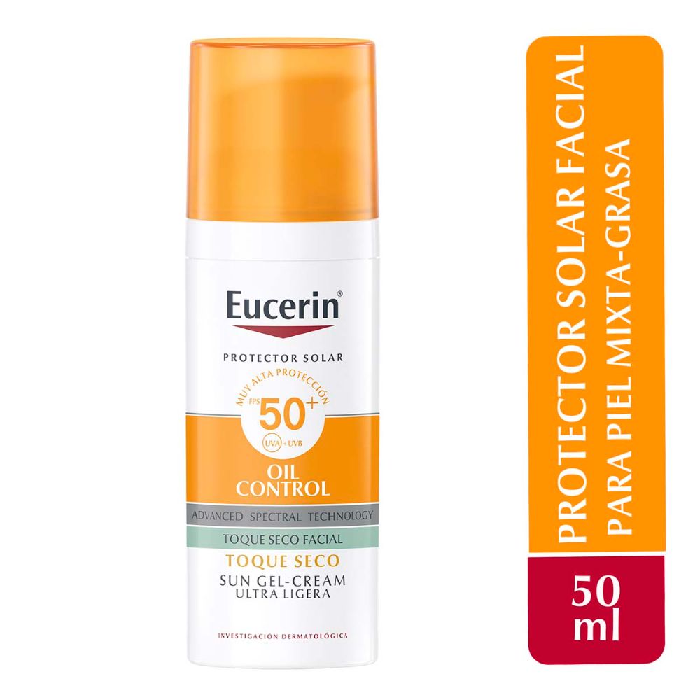 EUCERIN SUN FACE OIL CONTROL SIN COLOR 50+ 50 ML