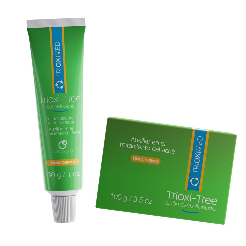RUTINA LIMPIEZA SKINCARE JABON Y GEL ANTI-ACNE TRIOXI-TREE